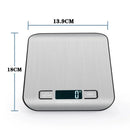 Balança Eletrônica de Cozinha em Aço Inoxidável